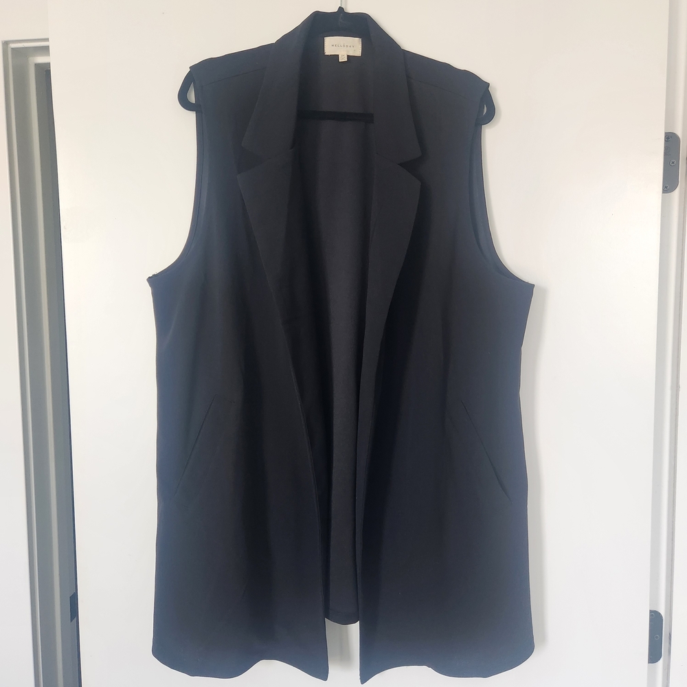 MELLODAY Elegant Black Outerwear